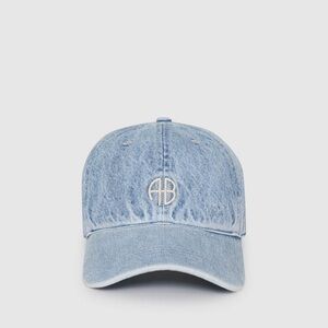 Anine Bing Denim Baseball Cap